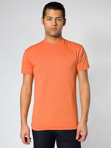 Poly-Cotton Short Sleeve Crew Neck